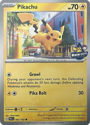 Pikachu (Rain City Showcase) (062/null) - Miscellaneous Cards & Products