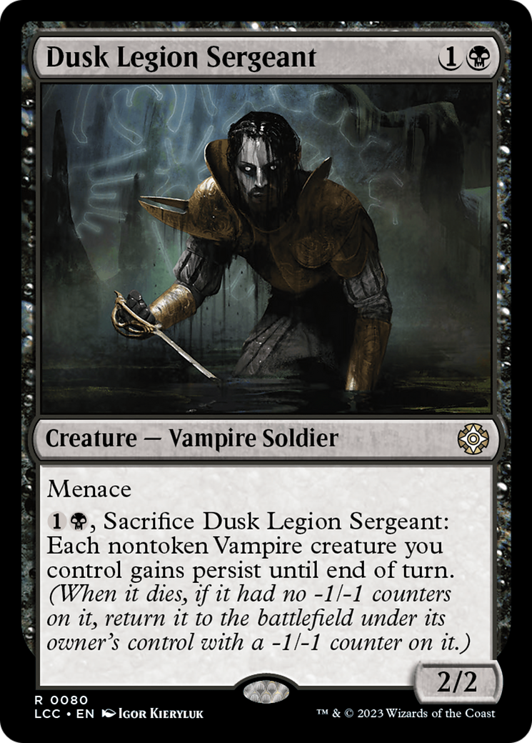 Dusk Legion Sergeant [The Lost Caverns of Ixalan Commander]
