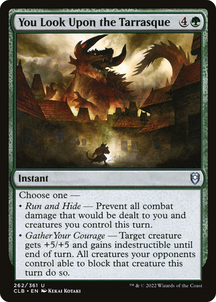 You Look Upon the Tarrasque [Commander Legends: Battle for Baldur's Gate]