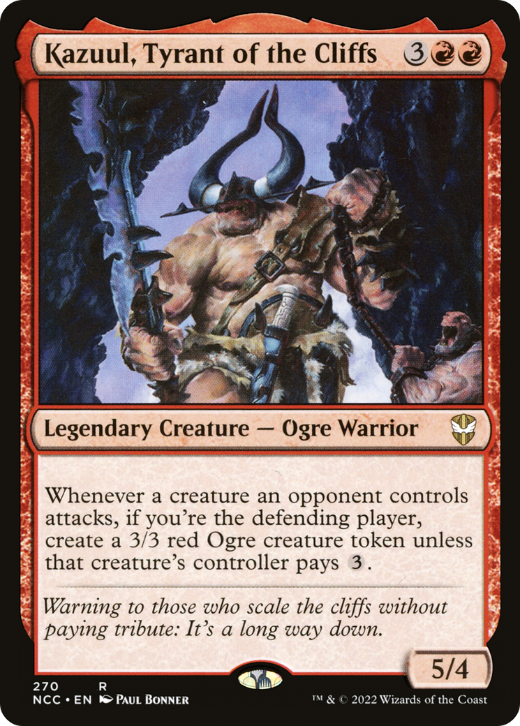 Kazuul, Tyrant of the Cliffs [Streets of New Capenna Commander]