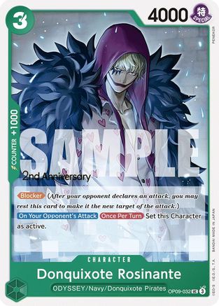 Donquixote Rosinante (032) (OP09-032) - Emperors in the New World: 2nd Anniversary Tournament Cards