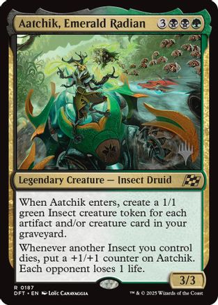 Aatchik, Emerald Radian (Promo Pack) [Aetherdrift Promos]
