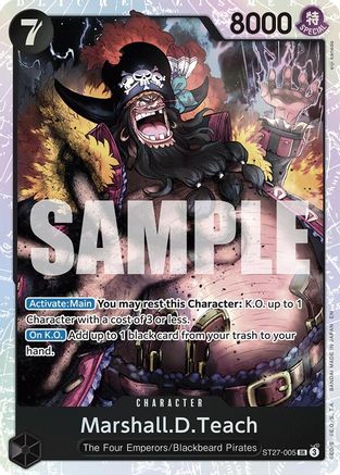 Marshall.D.Teach (ST27-005) (ST27-005) - Starter Deck 27: BLACK Marshall.D.Teach Foil
