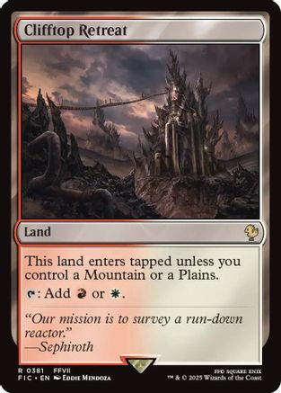 Clifftop Retreat (Surge Foil) [FINAL FANTASY Commander]
