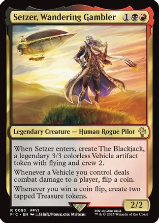 Setzer, Wandering Gambler (Surge Foil) [FINAL FANTASY Commander]