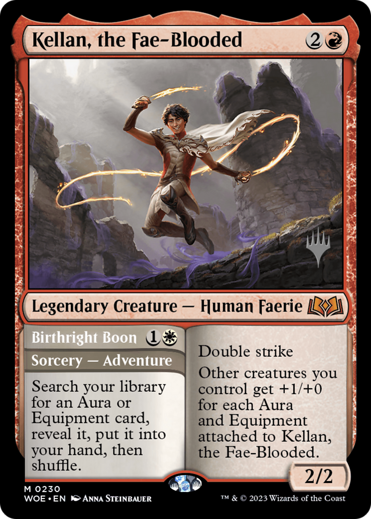 Kellan, the Fae-Blooded // Birthright Boon (PPWOE-230) - Wilds of Eldraine Promos Foil