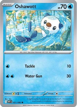 Oshawott (021/086) - SV White Flare Holofoil