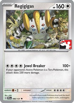 Regigigas (086/131) [Prize Pack Series Seven]