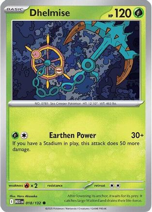 Dhelmise (018/132) [Mega Evolutions: Base Set]