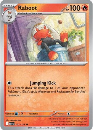 Raboot (027/132) [Mega Evolutions: Base Set]
