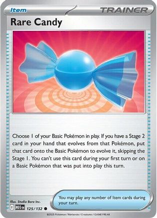 Rare Candy (125/132) [Mega Evolutions: Base Set]