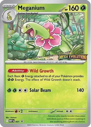 Meganium (001/null) - ME Mega Evolution Promo Holofoil