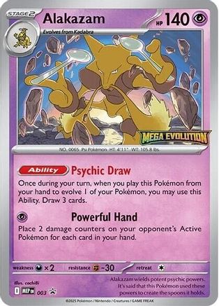 Alakazam (003) - ME Mega Evolution Promo