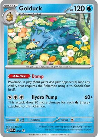 Golduck (008) - ME Mega Evolution Promo Holofoil