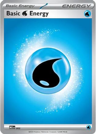 Basic Water Energy (003) - MEE Mega Evolution Energies Reverse Holofoil