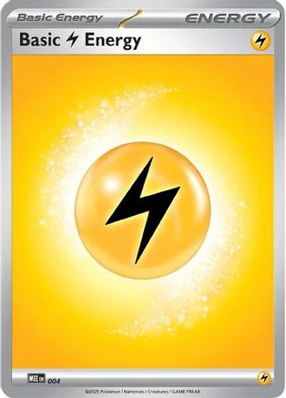 Basic Lightning Energy (004) - MEE Mega Evolution Energies Reverse Holofoil