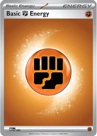 Basic Fighting Energy (006) - MEE Mega Evolution Energies Reverse Holofoil