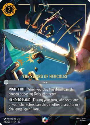 The Sword of Hercules (Enchanted) (240/204) - Whispers in the Well Holofoil