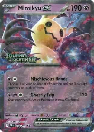 Mimikyu ex (Journey Together Stamped) (069) - Miscellaneous Cards & Products Holofoil