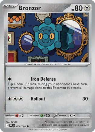 Bronzor (071) - ME02 Phantasmal Flames Reverse Holofoil