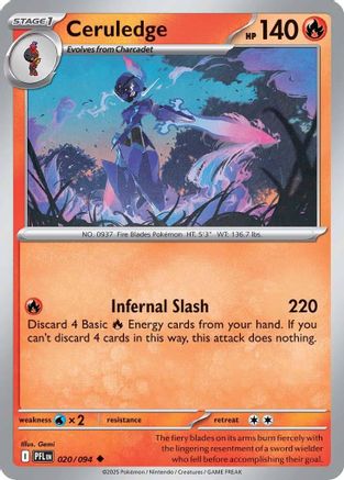 Ceruledge (020) - ME02 Phantasmal Flames