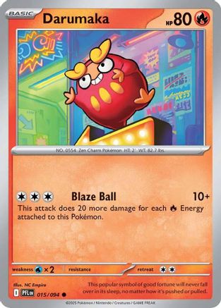 Darumaka (015/null) - ME02 Phantasmal Flames Reverse Holofoil