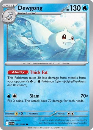 Dewgong (022/094) - ME02 Phantasmal Flames Reverse Holofoil