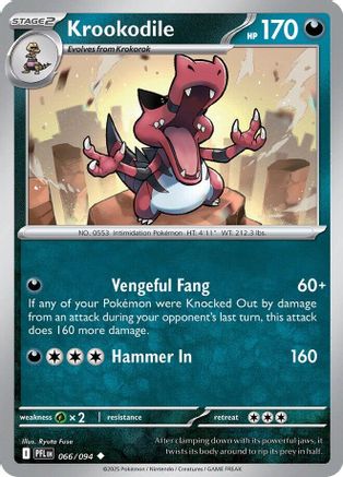 Krookodile (066) - ME02 Phantasmal Flames Reverse Holofoil