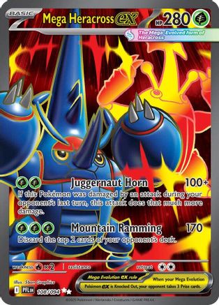 Mega Heracross ex (108/094) - ME02 Phantasmal Flames Holofoil