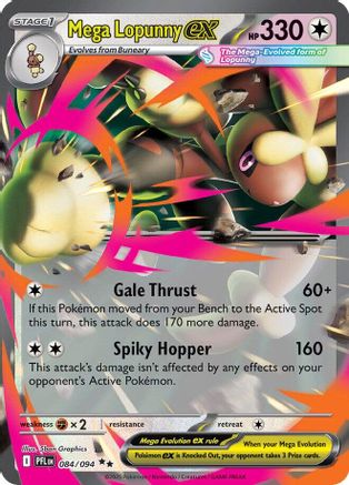 Mega Lopunny ex (084/094) - ME02 Phantasmal Flames Holofoil