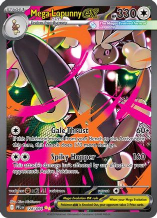 Mega Lopunny ex (128/094) - ME02 Phantasmal Flames Holofoil