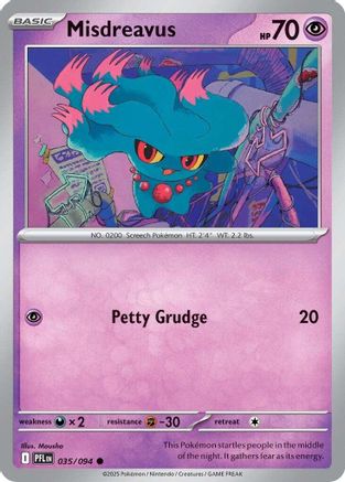 Misdreavus (035) - ME02 Phantasmal Flames Reverse Holofoil