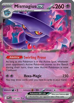 Mismagius ex (036/094) - ME02 Phantasmal Flames Holofoil