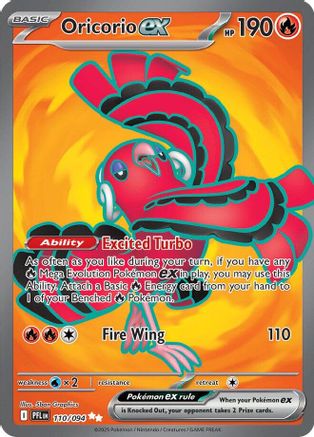 Oricorio ex (110/094) - ME02 Phantasmal Flames Holofoil