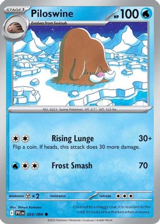 Piloswine (024) - ME02 Phantasmal Flames Reverse Holofoil