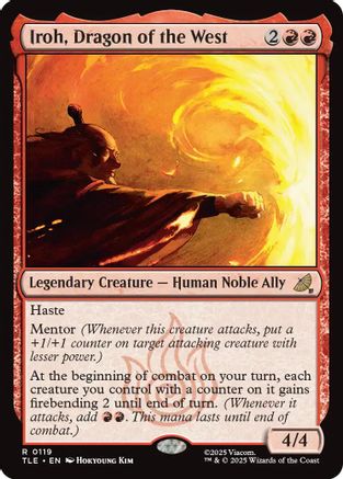 Iroh, Dragon of the West (TLE-119) - Avatar: The Last Airbender: Eternal-Legal Foil