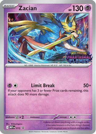 Zacian (Prerelease) (015) - ME Mega Evolution Promo Holofoil