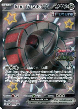 Iron Treads ex (Paldean Fates Stamped) (073) - Miscellaneous Cards & Products Holofoil