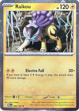 Raikou (Cosmo Holo) (048/132) - ME01 Mega Evolution Holofoil