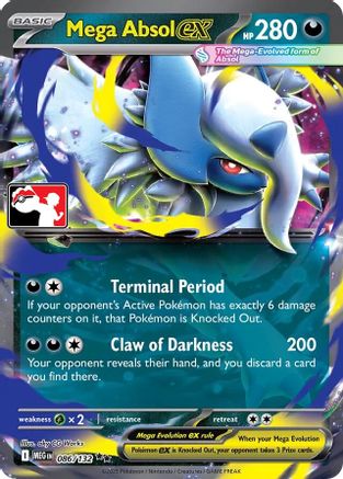 Mega Absol ex (086/132) - Prize Pack Series Cards Holofoil