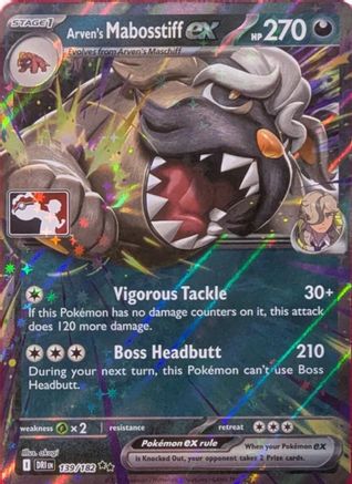 Arven's Mabosstiff ex (139/182) - Prize Pack Series Cards Holofoil