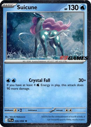Suicune (EB Games Exclusive) (026/null) - Miscellaneous Cards & Products Holofoil