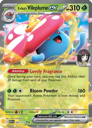 Erika's Vileplume ex (003) - ME Ascended Heroes Holofoil