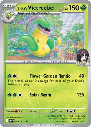 Erika's Victreebel (006) - ME Ascended Heroes Holofoil