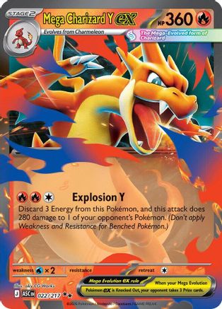 Mega Charizard Y ex (022/217) - ME Ascended Heroes Holofoil