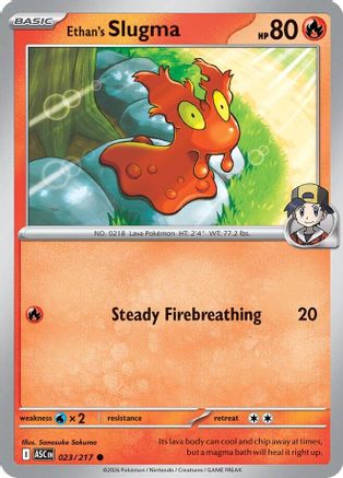 Ethan's Slugma (023) - ME Ascended Heroes Reverse Holofoil