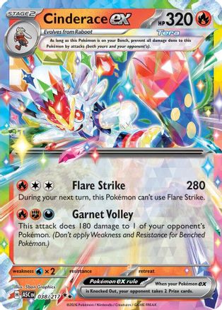 Cinderace ex (038) - ME Ascended Heroes Holofoil