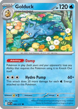Golduck (040) - ME Ascended Heroes Reverse Holofoil