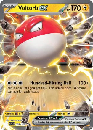 Voltorb ex (058) - ME Ascended Heroes Holofoil