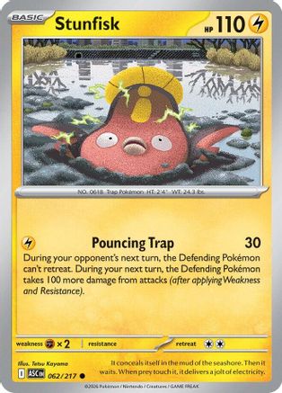 Stunfisk (062) - ME Ascended Heroes Reverse Holofoil